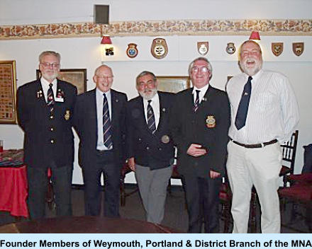 Founder Members of Weymouth, Portland & District Branch of the MNA